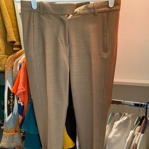 J. Crew wool blend gabardine slacks, camel, size 2